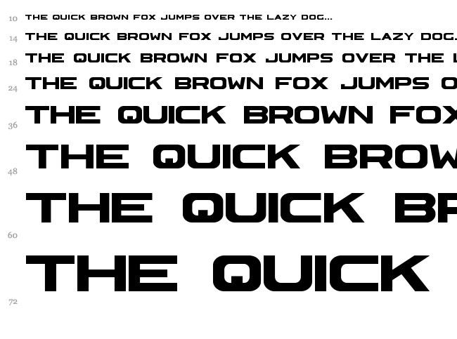 Astera font waterfall